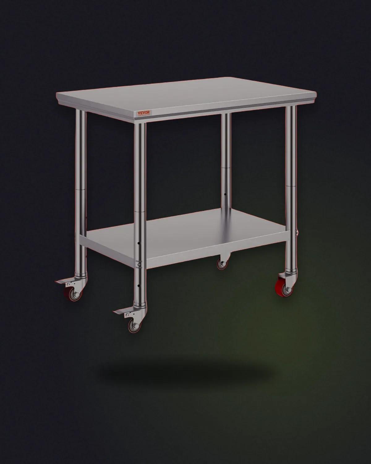 Mesa de trabalho inox 90×60×85